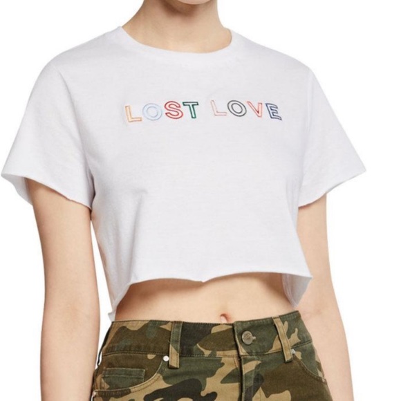 Kendall + Kylie crop tee new with Tags size medium - Picture 2 of 2